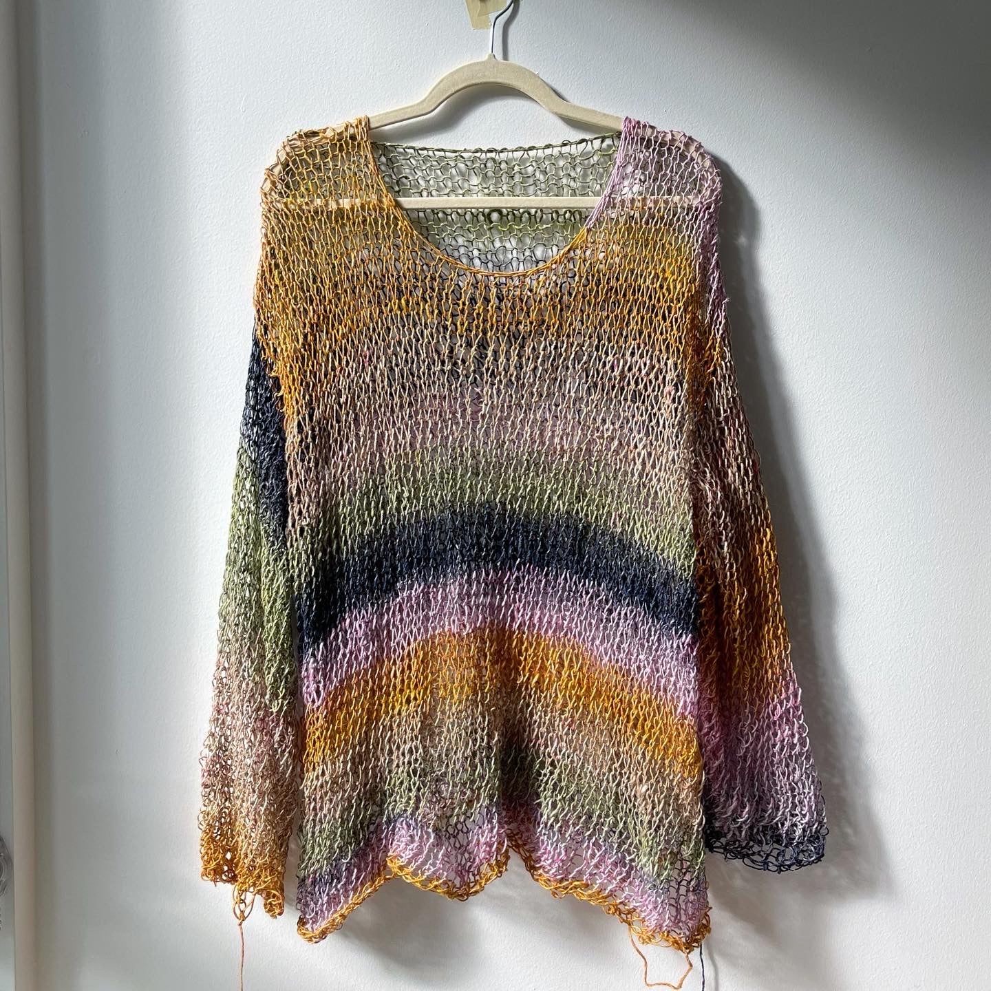 OPEN KNIT Sweater - Orange Peel